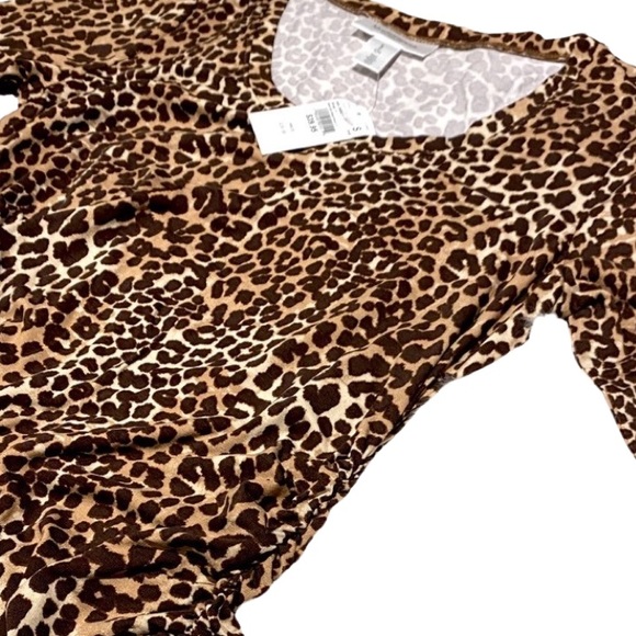 MOTHERHOOD MATERNITY CHEETAH PRINT TSHIRT DRESS - Picture 2 of 2